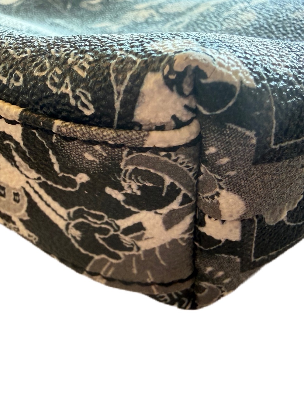 Dooney & Bourke Black and Cream Mickey Comic Crossbody Bag - Picture 6 of 7